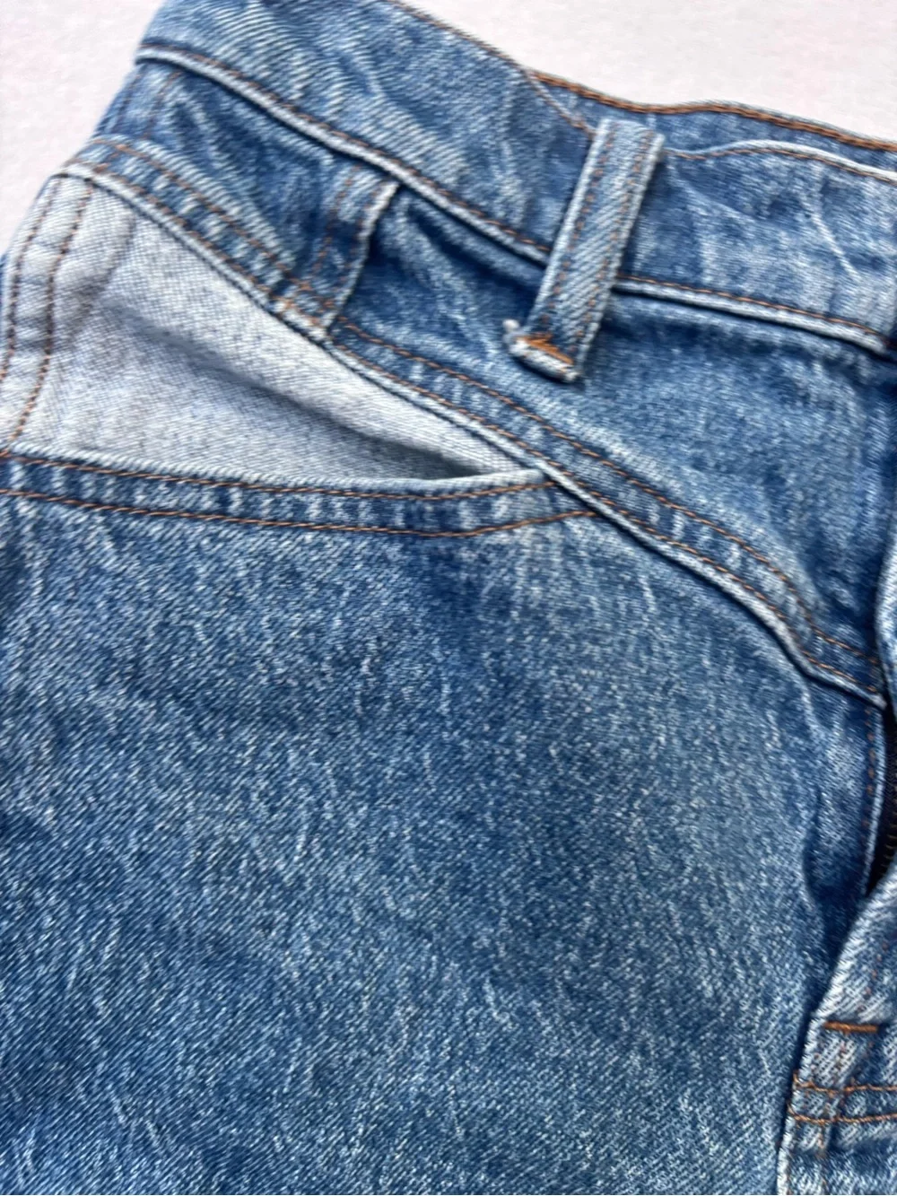 Madewell High Rise Long Denim - Contrast Yoke Addition Shorts